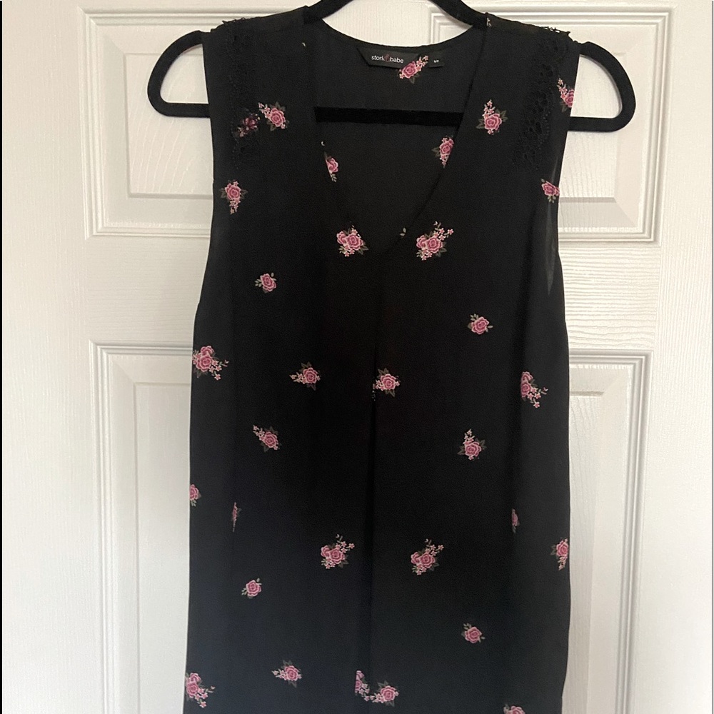 Stork and Babe Maternity top